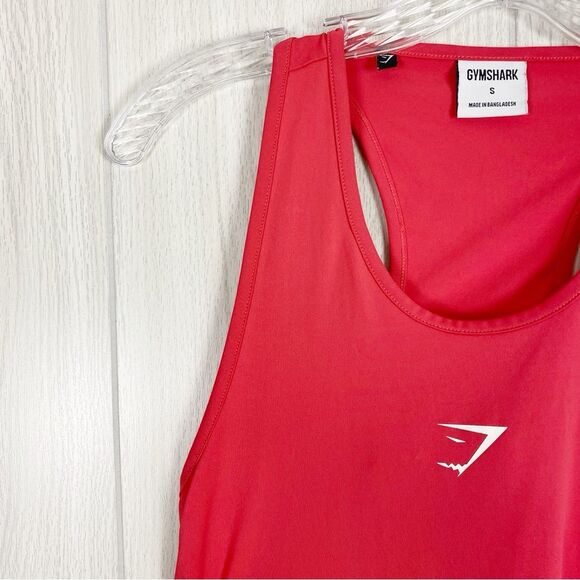 Gymshark | Pink Racerback Logo Tank Top Size Small - Picture 5 of 9